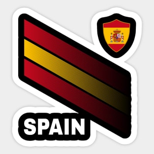 Vintage Spain Sunflower Flag Spain Soccer Lover Sticker